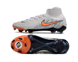 Nike Phantom Luna Elite NU FG Orange And Grey Black High Soccer Cleats For Men