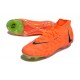 Nike Phantom Luna Elite NU FG Orange Black Green High Soccer Cleats For Men