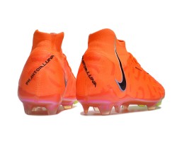 Nike Phantom Luna Elite NU FG Orange Black Green High Soccer Cleats For Men