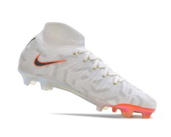 Nike Phantom Luna Elite NU FG Orange Grey Black White High Soccer Cleats For Men