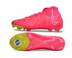 Nike Phantom Luna Elite NU FG Peach Yellow White High Top Soccer Cleats For Men