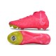 Nike Phantom Luna Elite NU FG Peach Yellow White High Top Soccer Cleats For Men