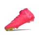 Nike Phantom Luna Elite NU FG Peach Yellow White High Top Soccer Cleats For Men