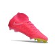 Nike Phantom Luna Elite NU FG Peach Yellow White High Top Soccer Cleats For Men