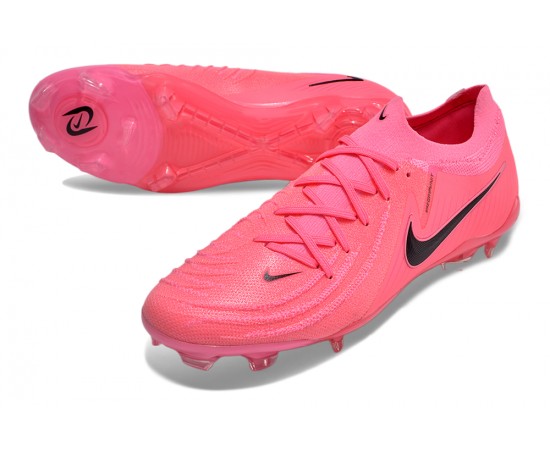 Nike Phantom Luna Elite NU FG Pink Black Low Soccer Cleats For Men