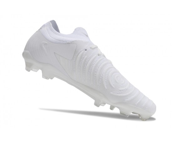 Nike Phantom Luna Elite NU FG White Beige Low Soccer Cleats For Men