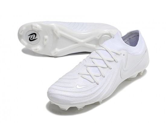 Nike Phantom Luna Elite NU FG White Beige Low Soccer Cleats For Men