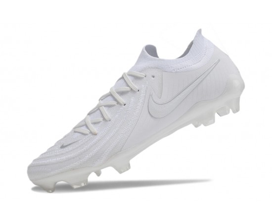 Nike Phantom Luna Elite NU FG White Beige Low Soccer Cleats For Men