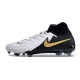 Nike Phantom Luna Elite NU FG White Black Gold High Soccer Cleats For Men