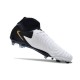 Nike Phantom Luna Elite NU FG White Black Gold High Soccer Cleats For Men