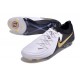 Nike Phantom Luna Elite NU FG White Black Gold Low Soccer Cleats For Men