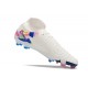 Nike Phantom Luna Elite NU FG White Blue Pink High Soccer Cleats For Men