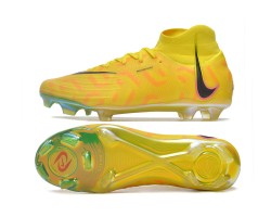 Nike Phantom Luna Elite NU FG Yellow Black High Soccer Cleats For Men