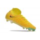 Nike Phantom Luna Elite NU FG Yellow Black High Soccer Cleats For Men