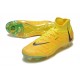 Nike Phantom Luna Elite NU FG Yellow Black High Soccer Cleats For Men