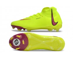 Nike Phantom Luna Elite NU FG Yellow Brown High Soccer Cleats For Men