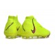 Nike Phantom Luna Elite NU FG Yellow Brown High Soccer Cleats For Men