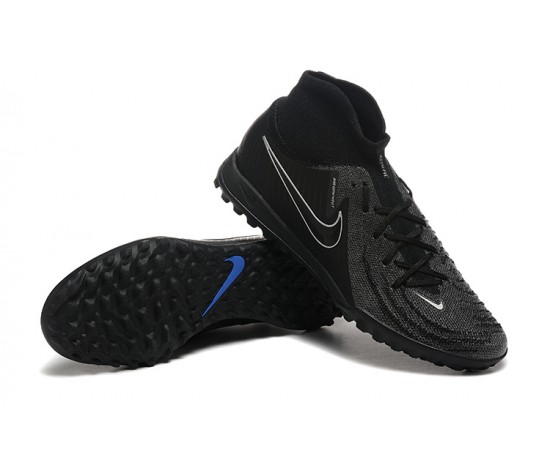 Nike Phantom Luna Elite TF High Top Black Soccer Cleats For Men