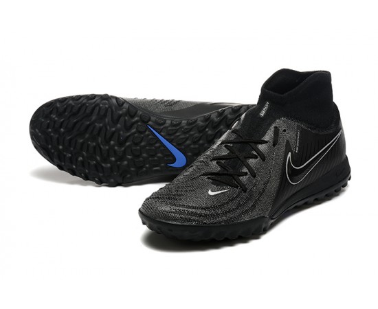 Nike Phantom Luna Elite TF High Top Black Soccer Cleats For Men