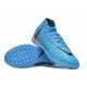 Nike Phantom Luna Elite TF High Top Blue Soccer Cleats For Men And Women