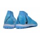 Nike Phantom Luna Elite TF High Top Blue Soccer Cleats For Men And Women