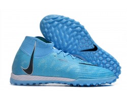 Nike Phantom Luna Elite TF High Top Blue Soccer Cleats For Men And Women 