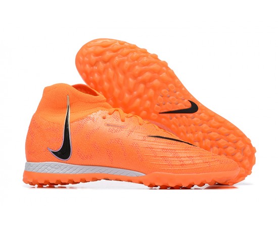 Nike Phantom Luna Elite TF High Top Orange Black Soccer Cleats For Men