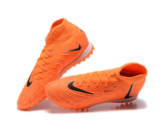 Nike Phantom Luna Elite TF High Top Orange Black Soccer Cleats For Men