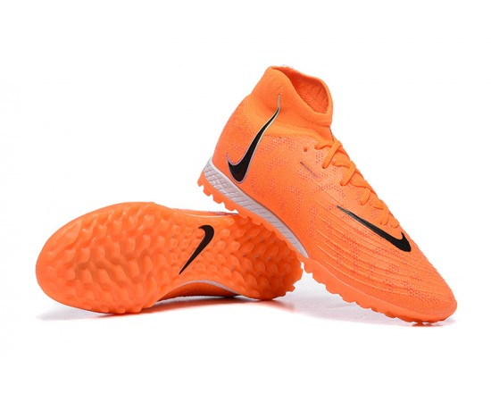 Nike Phantom Luna Elite TF High Top Orange Black Soccer Cleats For Men