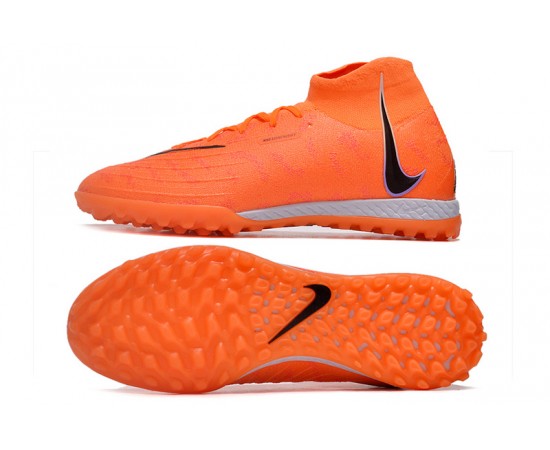 Nike Phantom Luna Elite TF High Top Orange Soccer Cleats For Men And Women