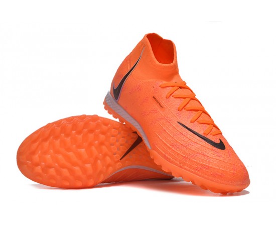 Nike Phantom Luna Elite TF High Top Orange Soccer Cleats For Men And Women