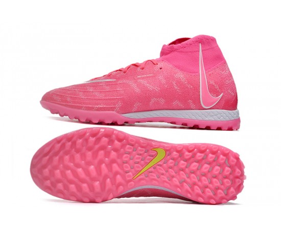 Nike Phantom Luna Elite TF High Top Peach Soccer Cleats For Men And Women