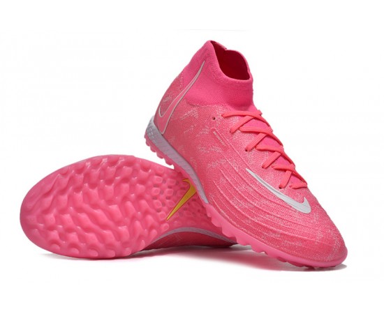 Nike Phantom Luna Elite TF High Top Peach Soccer Cleats For Men And Women