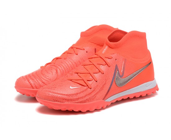 Nike Phantom Luna Elite TF High Top Peach Soccer Cleats For Men