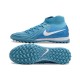 Nike Phantom Luna Elite TF High Top Soccer Cleats Ltblue White For Men And Women