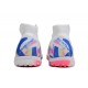 Nike Phantom Luna Elite TF High Top Soccer Cleats White Blue Pink For Men And Women