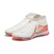 Nike Phantom Luna Elite TF High Top White Gold Orange Soccer Cleats For Men