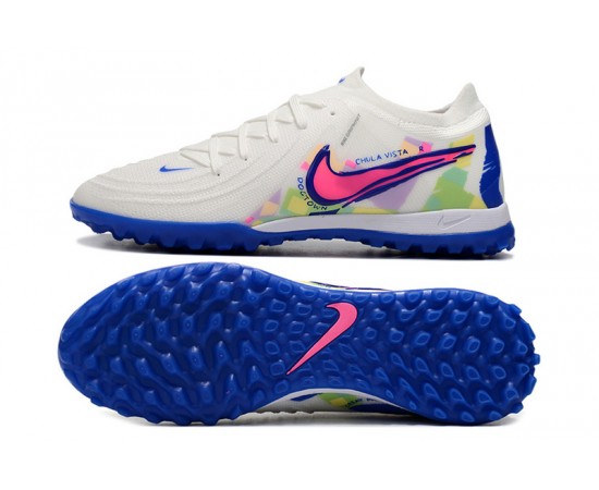 Nike Phantom Luna Elite TF Low Blue White Soccer Cleats For Men