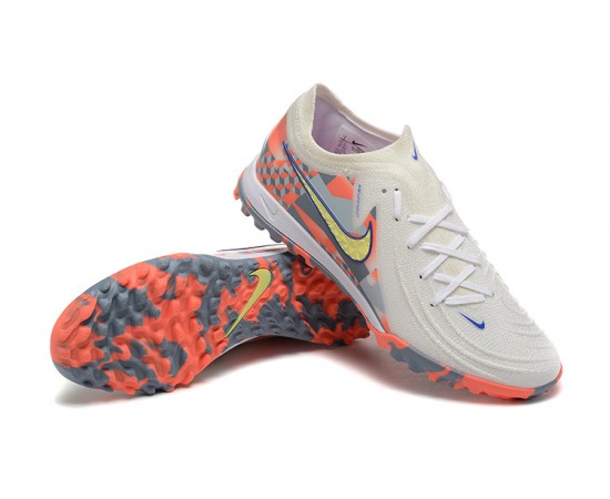 Nike Phantom Luna Elite TF Low Orange White Yellow Soccer Cleats For Men