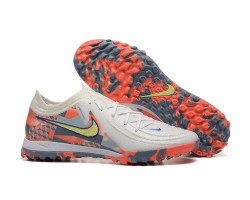 Nike Phantom Luna Elite TF Low Orange White Yellow Soccer Cleats For Men 