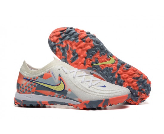 Nike Phantom Luna Elite TF Low Orange White Yellow Soccer Cleats For Men