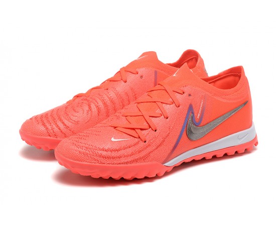 Nike Phantom Luna Elite TF Low Pink Grey Soccer Cleats For Men