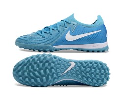 Nike Phantom Luna Elite TF Low Soccer Cleats Ltblue White For Men And Women 