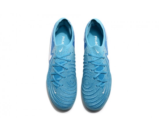 Nike Phantom Luna Elite TF Low Soccer Cleats Ltblue White For Men And Women