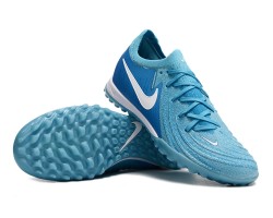 Nike Phantom Luna Elite TF Low Soccer Cleats Ltblue White For Men And Women 