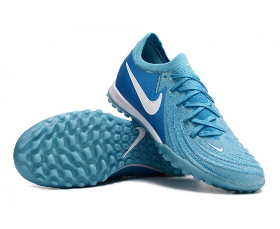 Nike Phantom Luna Elite TF Low Soccer Cleats Ltblue White For Men And Women