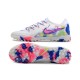 Nike Phantom Luna Elite TF Low Soccer Cleats White Blue Pink For Men And Women