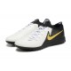 Nike Phantom Luna Elite TF Low White Black Gold Soccer Cleats For Men