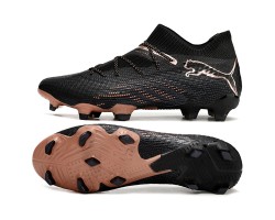 Puma Future 7 Ultimate FG-AG Black Brown Low Soccer Cleats For Men