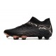 Puma Future 7 Ultimate FG-AG Black Brown Low Soccer Cleats For Men